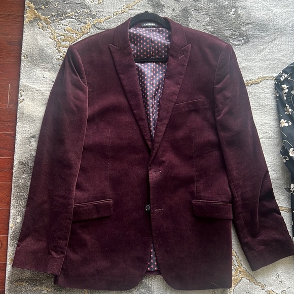 Express Extra Slim Semi-Velvet Suit - Picture 3 of 5